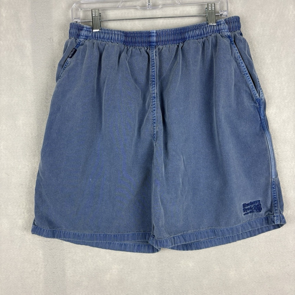 Crazy Shirts Hawaii Shorts Men’s XXL Blue 6” Twill Blueberry Dyed Casual Beach